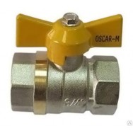 Кран шаровой латунный для газа "Oskar-M" Ду 15 мм